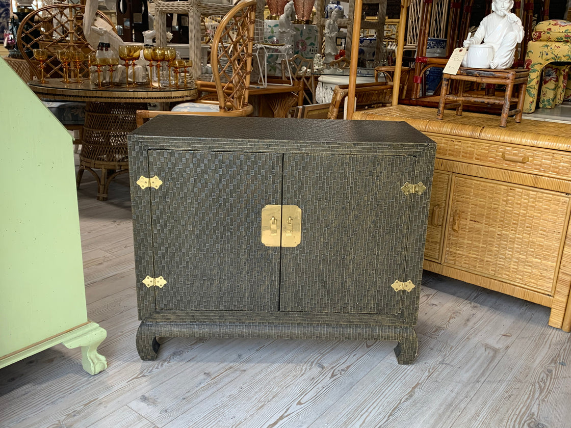 Oversized Linen Wrapped Ming Chest