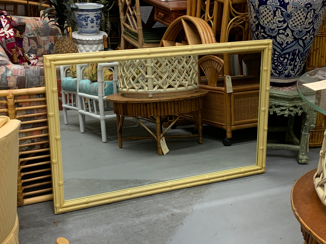 Large Ficks Reed Faux Bamboo Mirror