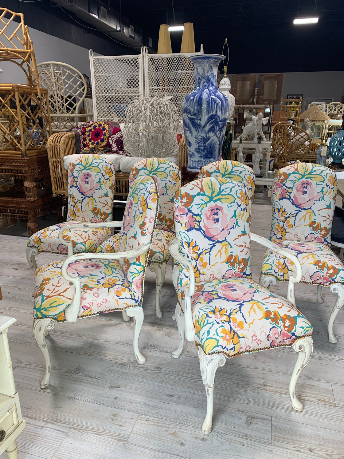 6 Whimsy Upholstered Dining Chairs
