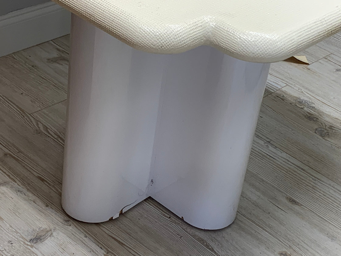 Linen Wrapped Clover Game Table .. SALE
