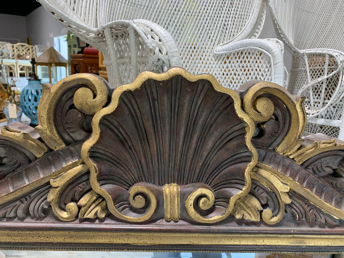 Large Rococo Style Shell Mirror
