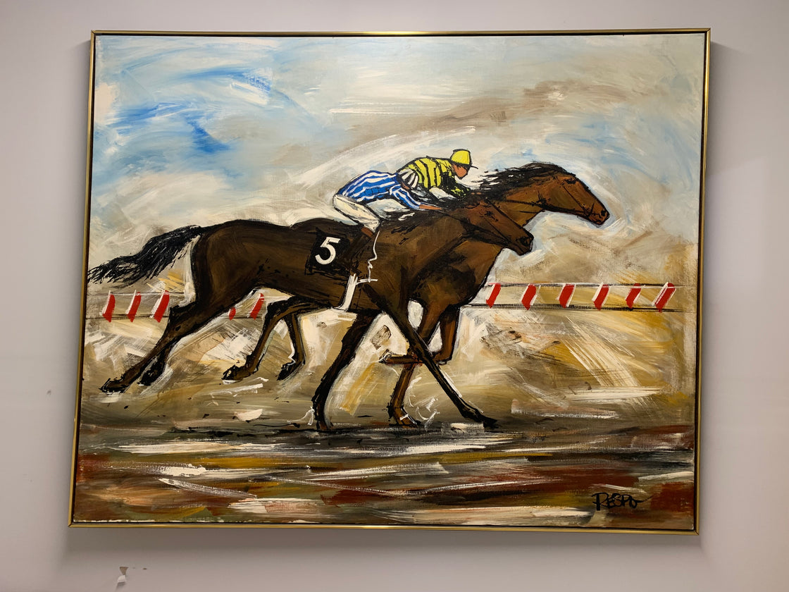 A Day at the Races Original Oil ...SALE