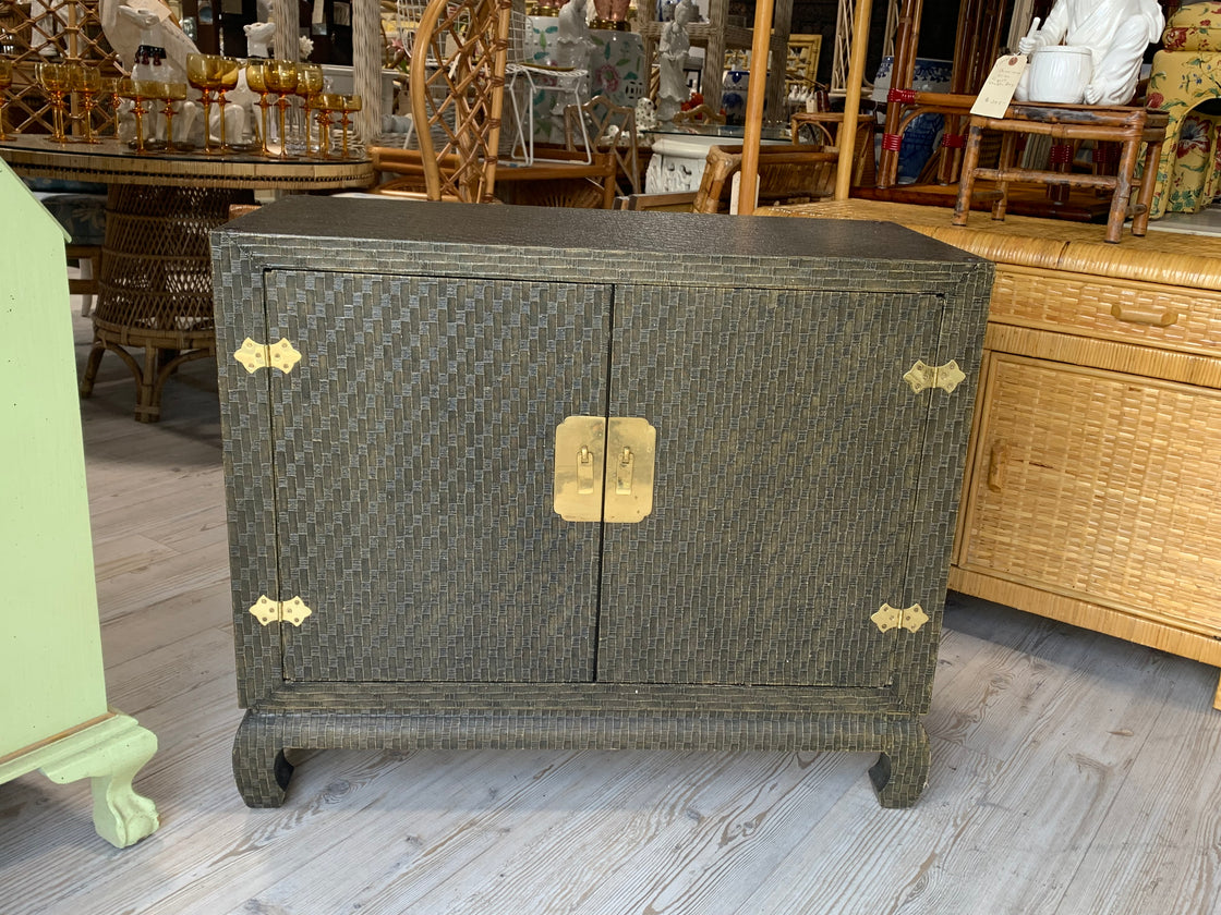 Oversized Linen Wrapped Ming Chest