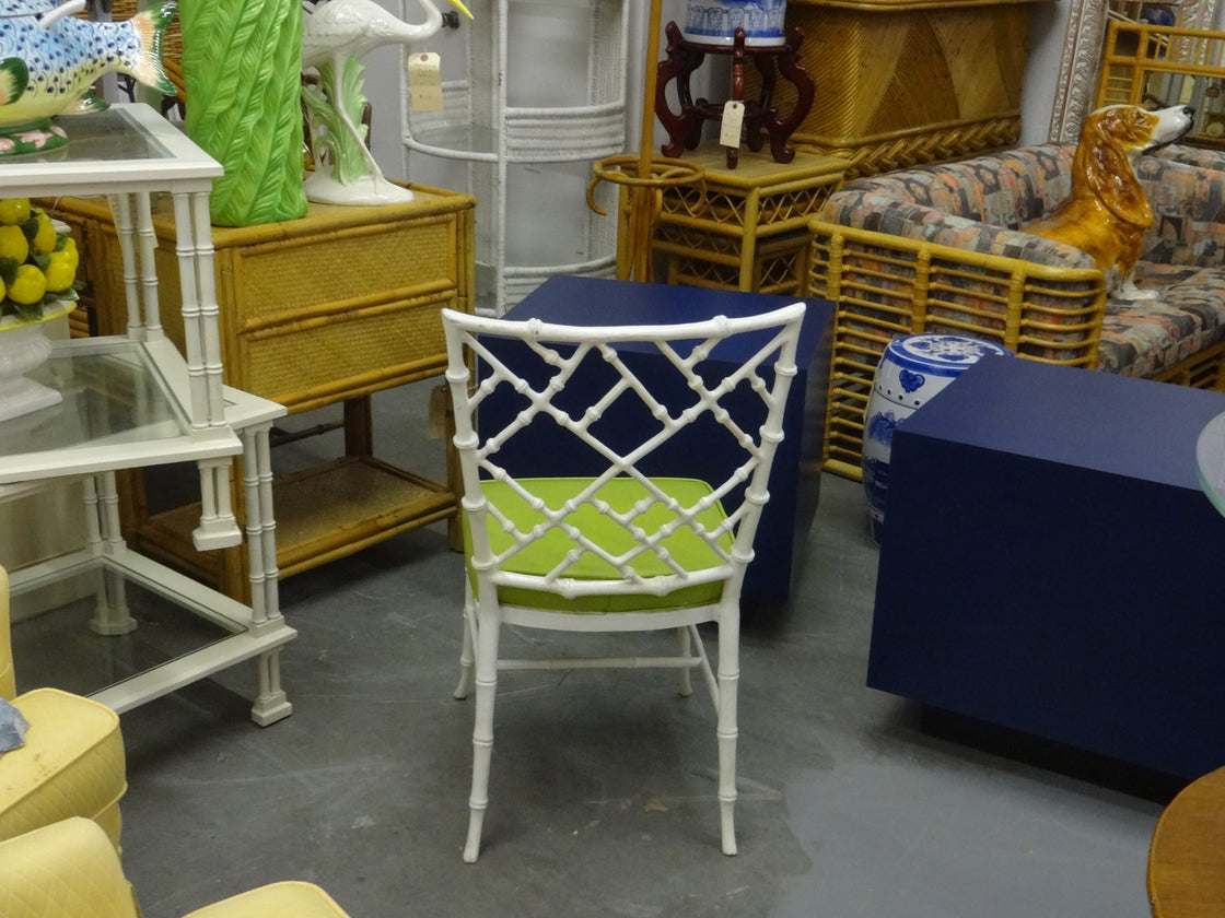 Faux Bamboo Chippendale Side Chair