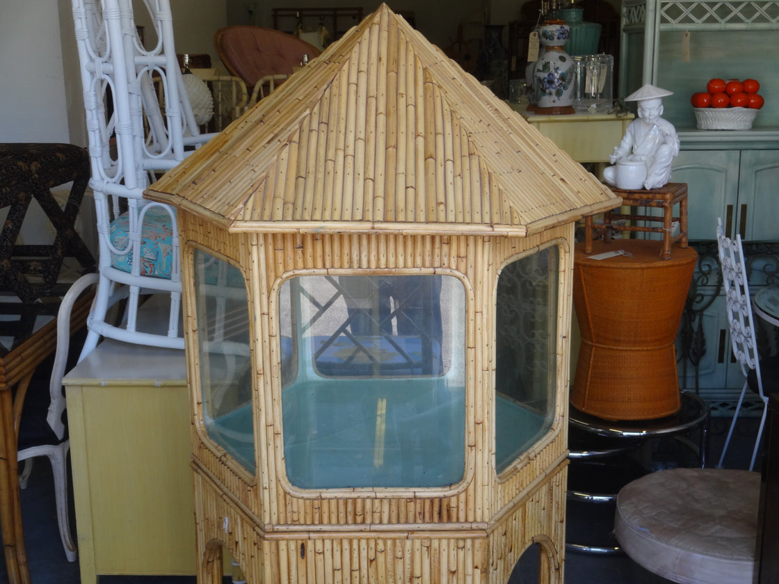 Island Style Bamboo Tiki Fish Tank