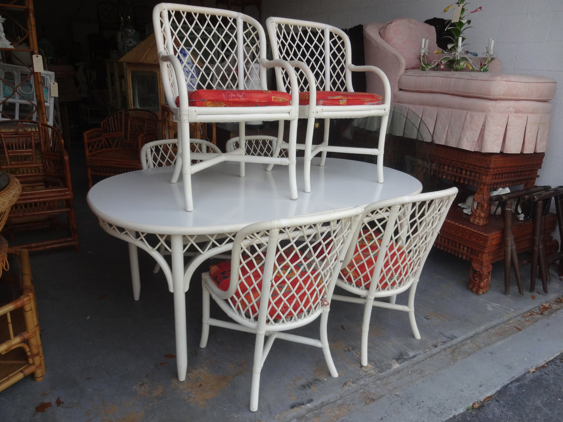 Ficks Reed Rattan Table & 6 Chairs .. SALE