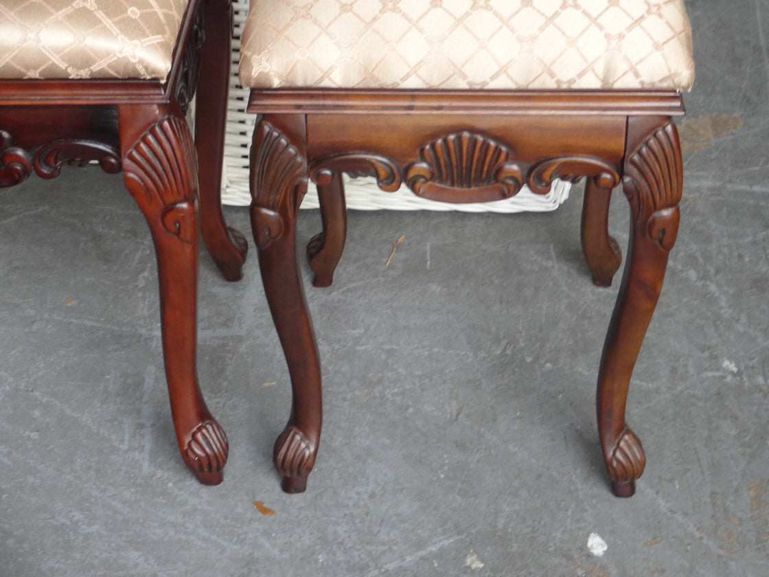 3 Regency Chic Clam Shell Benches