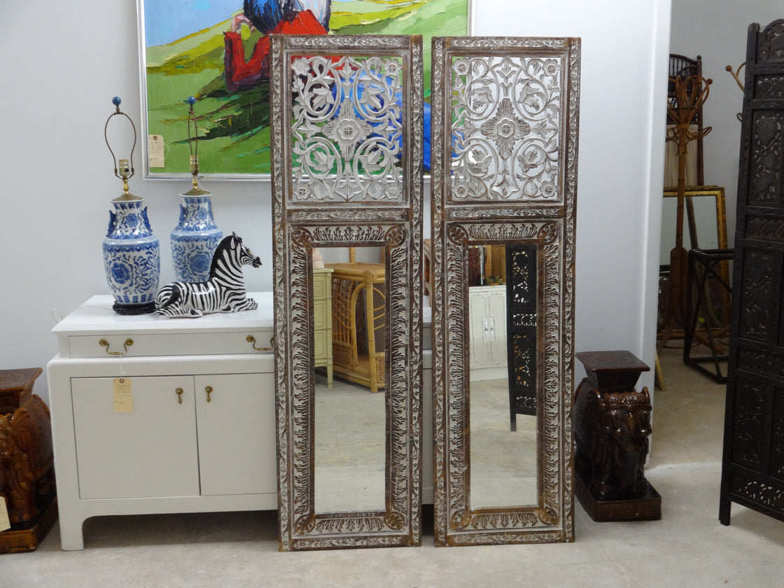Pair of Carved Moroccan Mirrors