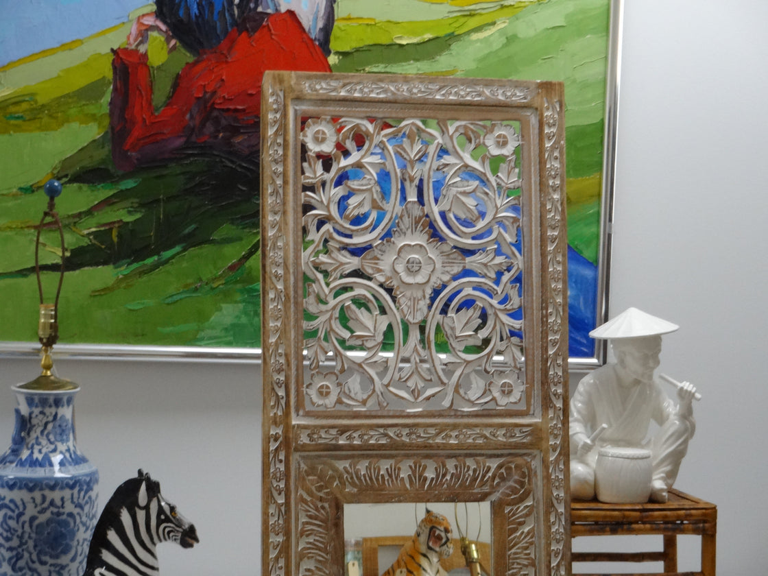 Carved Moroccan Chic Mirror
