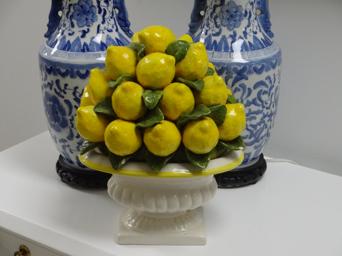 Cheerful Lemon Topiary Statue