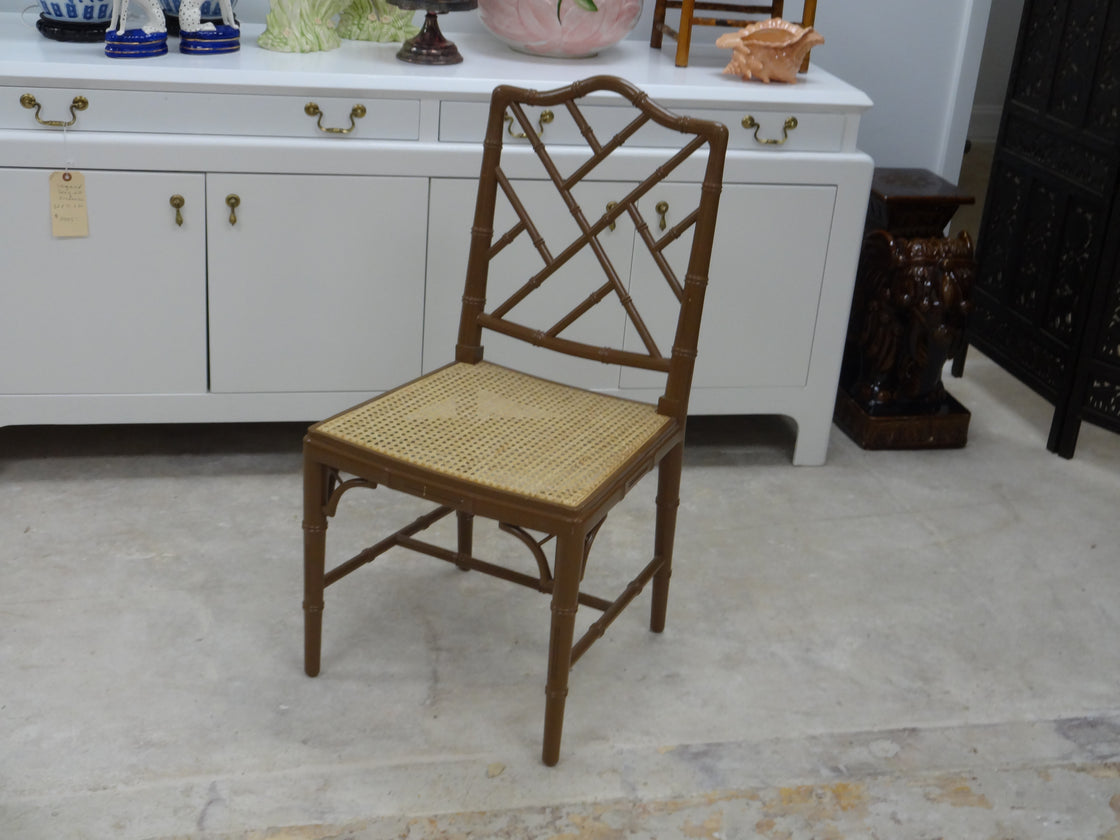 Faux Bamboo Chippendale Chair