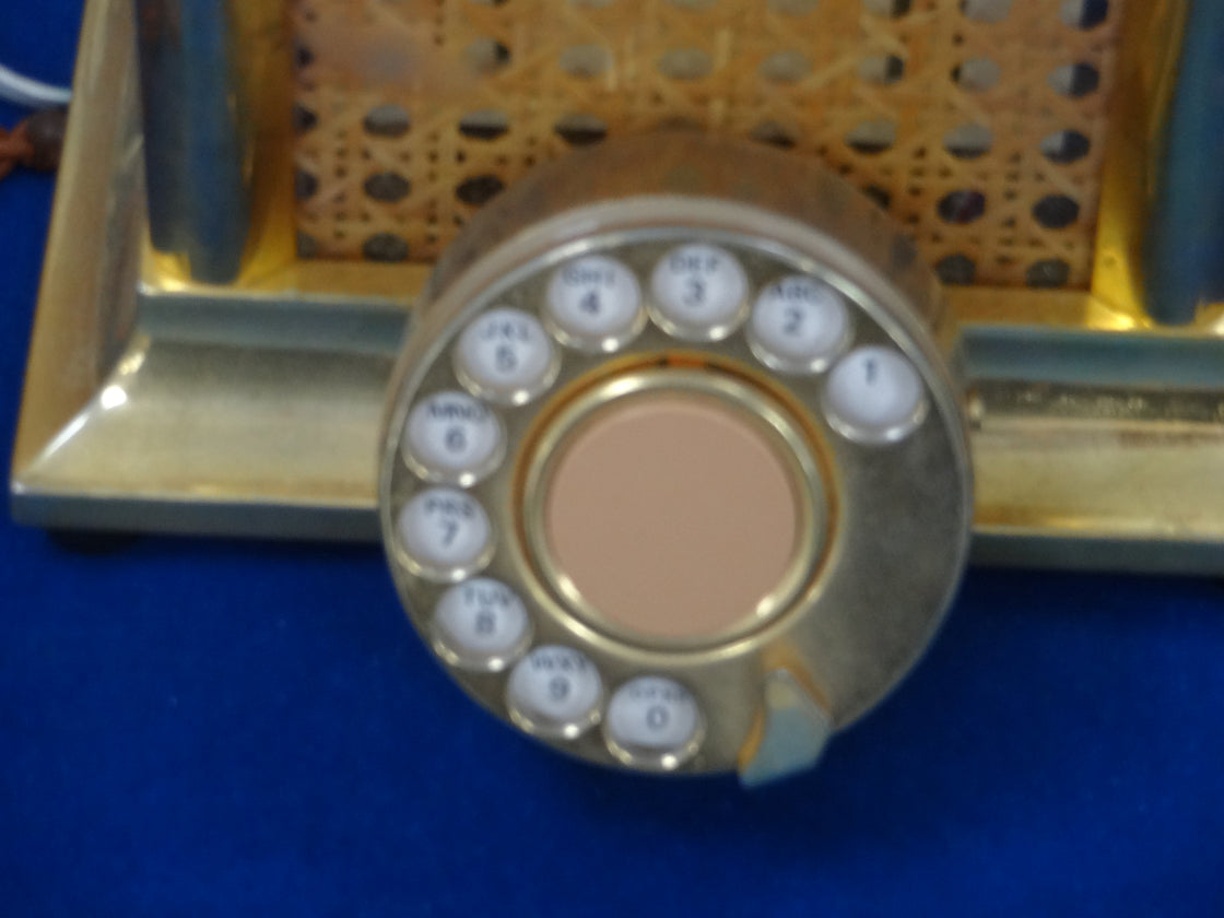 70's Lucite & Cane Rotary Phone