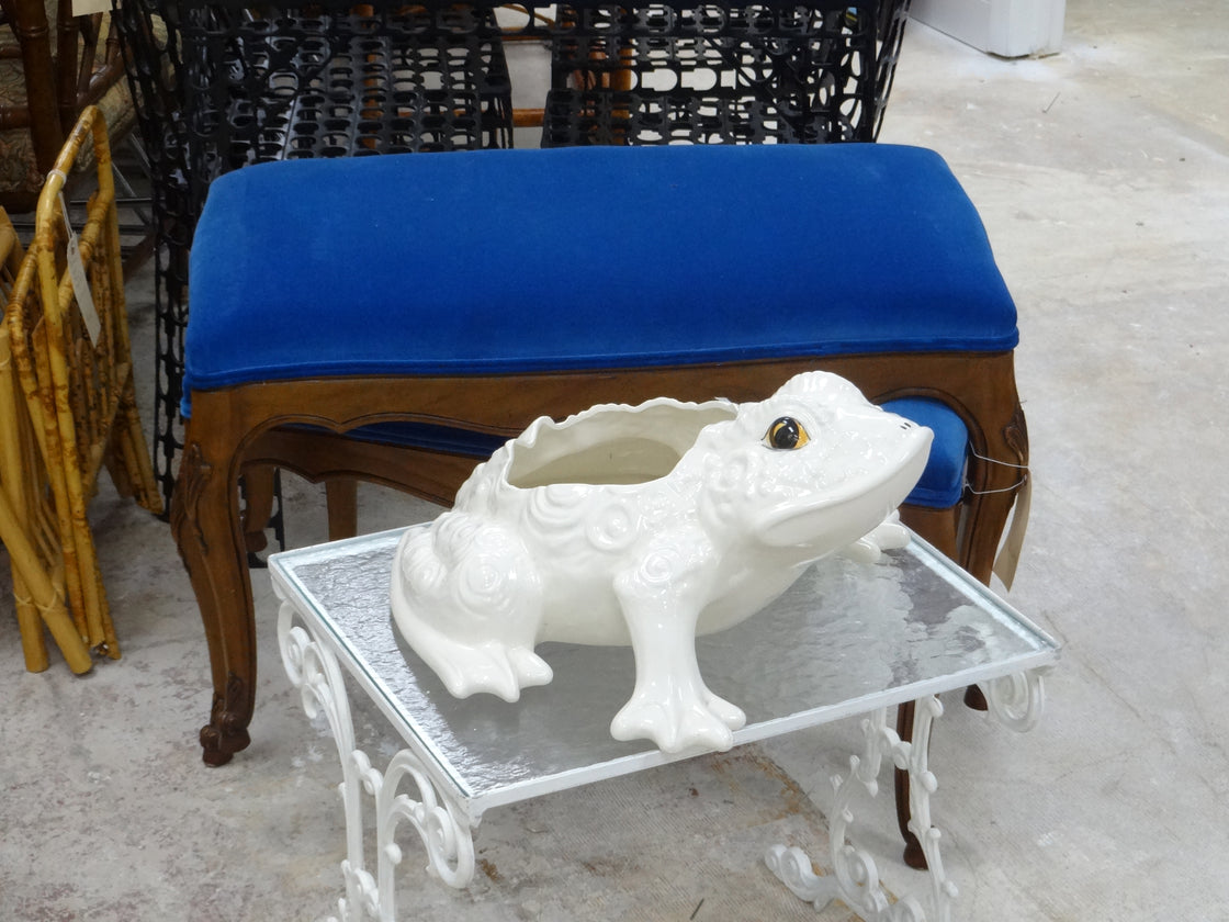 Whimsy Ceramic Frog Cachepot