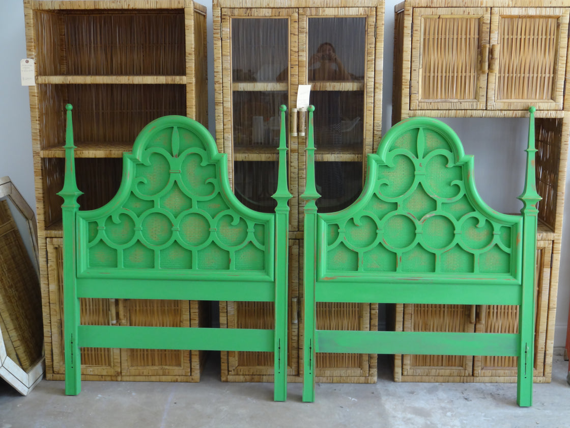 Green Fretwork Moroccan Twin