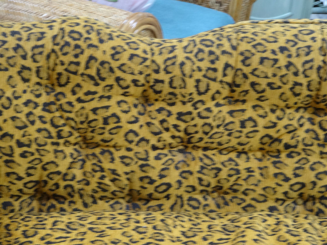 Cheetah Chic Regency Tufted Sofa