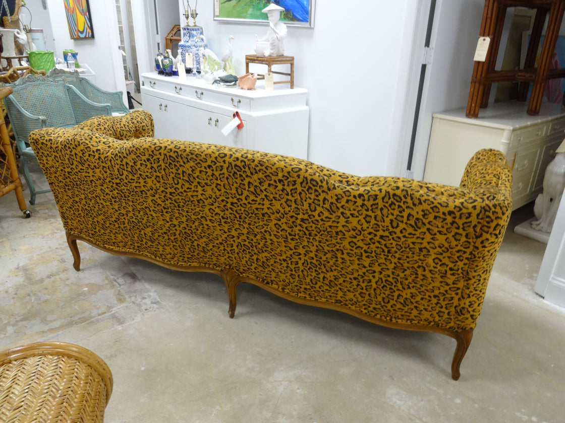 Cheetah Chic Regency Tufted Sofa