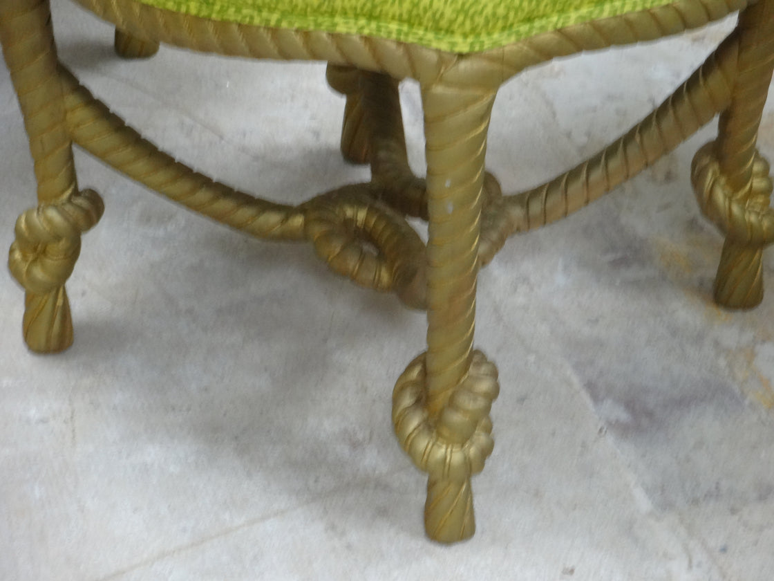 Pair of Nautical Rope Knot Stools