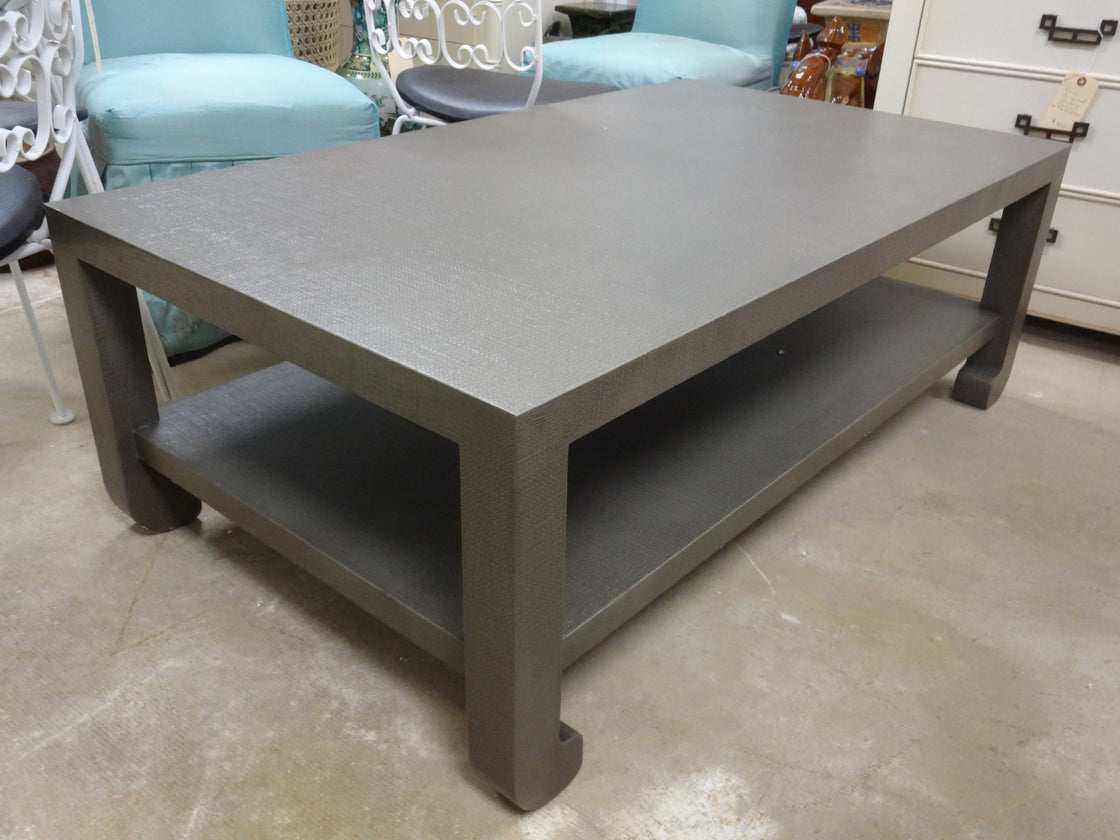 Linen Wrapped Ming Style Coffee Table