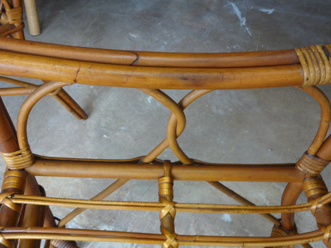 Pair of Island Style Bamboo Arm Chairs