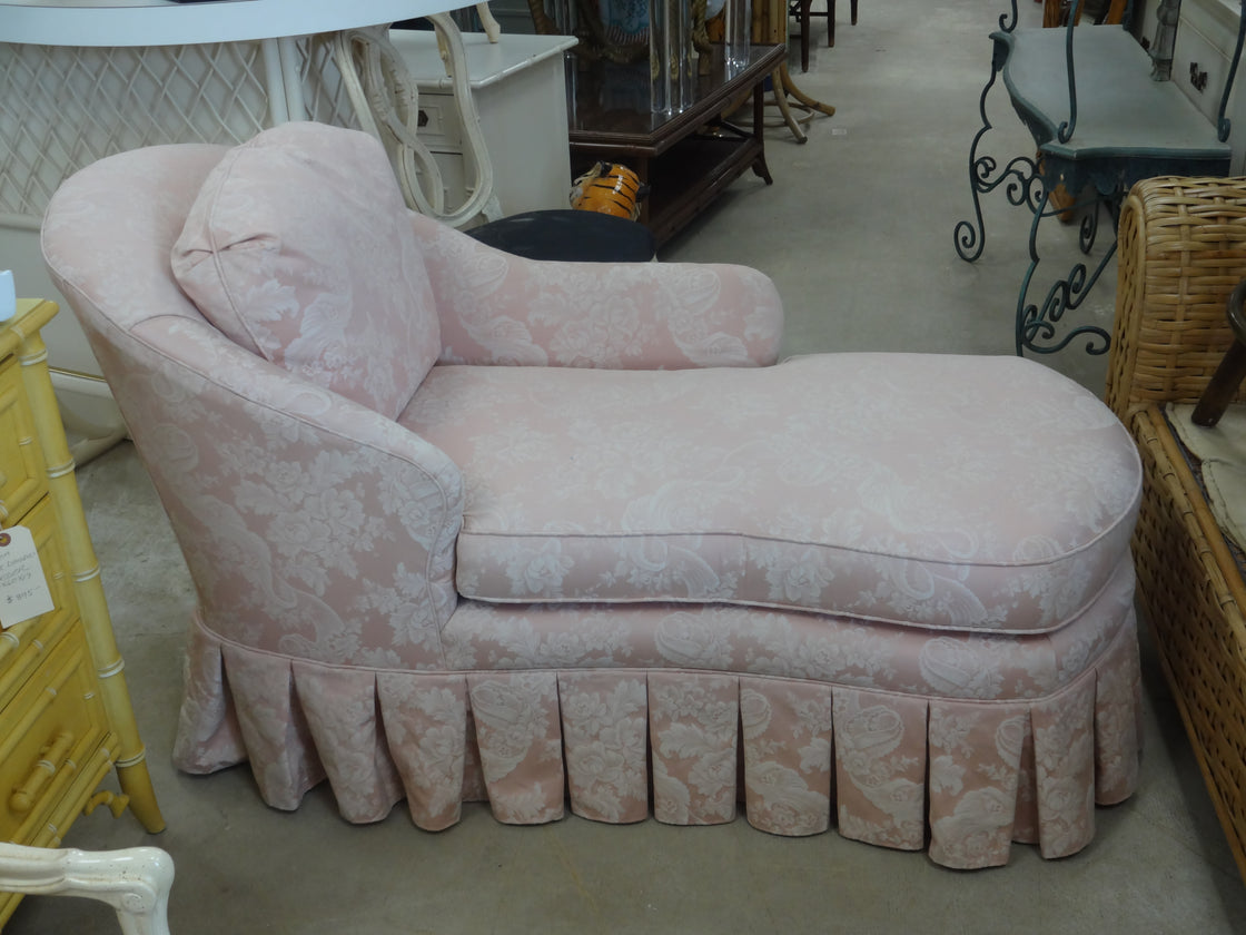 Glam Regency Upholstered Chaise
