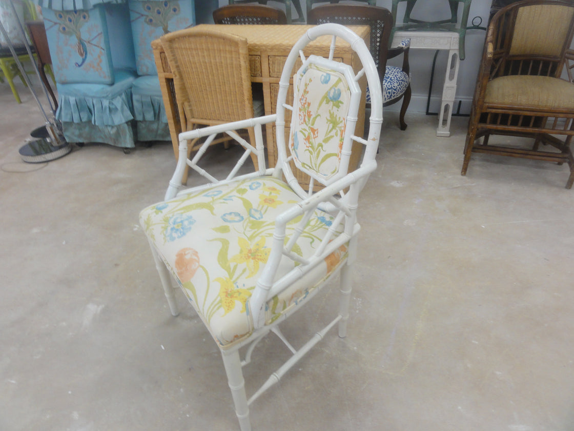 Faux Bamboo Occasional Chair