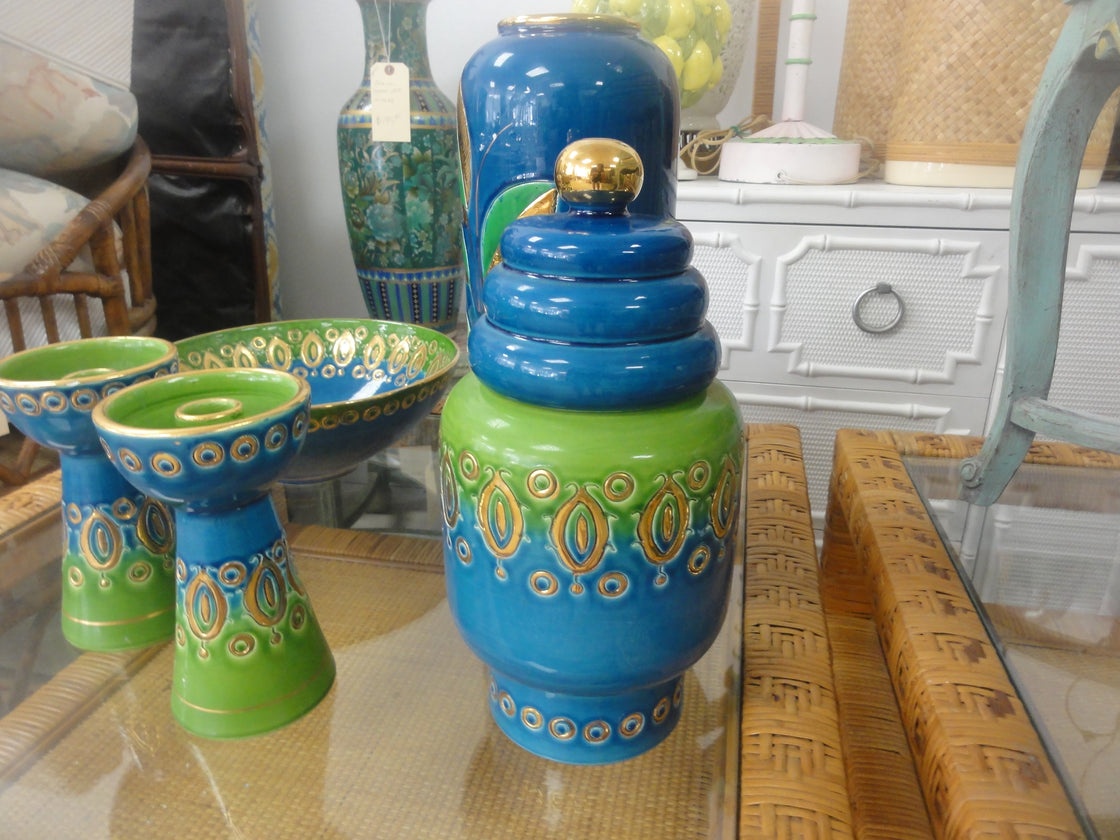 Italian Rosenthal Blue & Green Collection