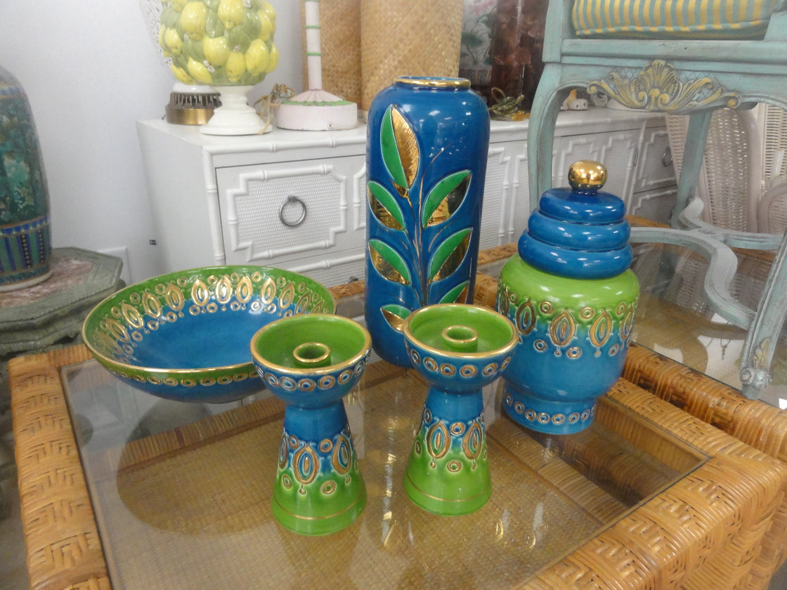 Italian Rosenthal Blue & Green Collection