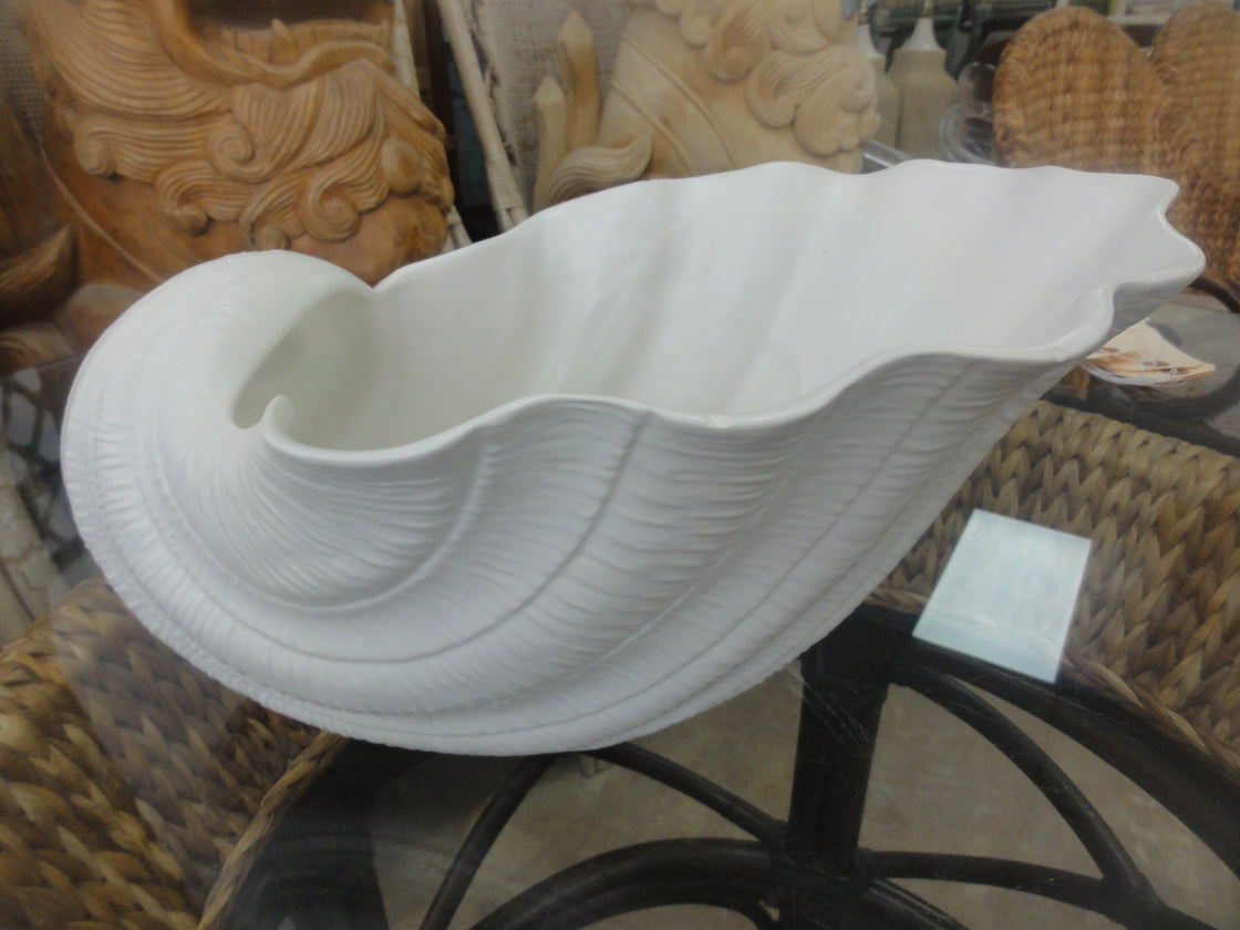 Large Ceramic Shell Cachepot