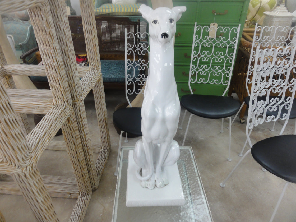Ceramic Whippet Greyhound Statue ... SALE