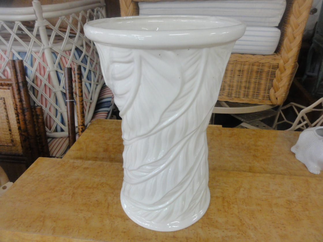 Ceramic Banana Leaf Vase