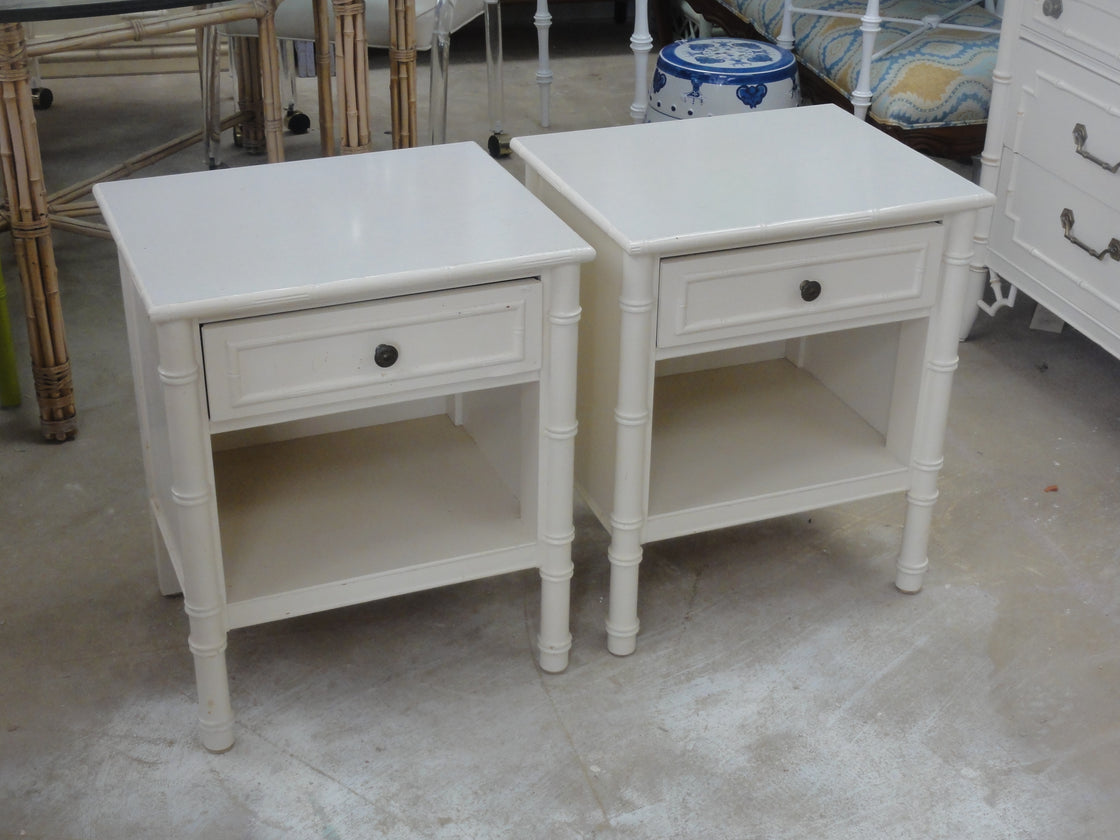 Palm Beach Faux Bamboo Nightstands
